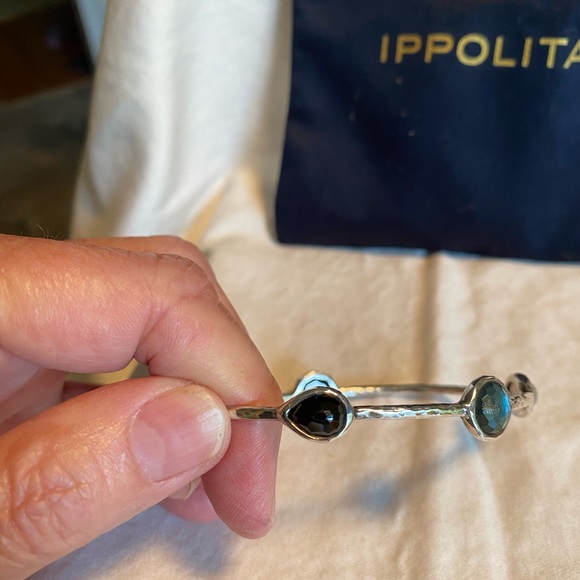 Authentic Ippolita five station sterling silver bangle. - Picture 6 of 6